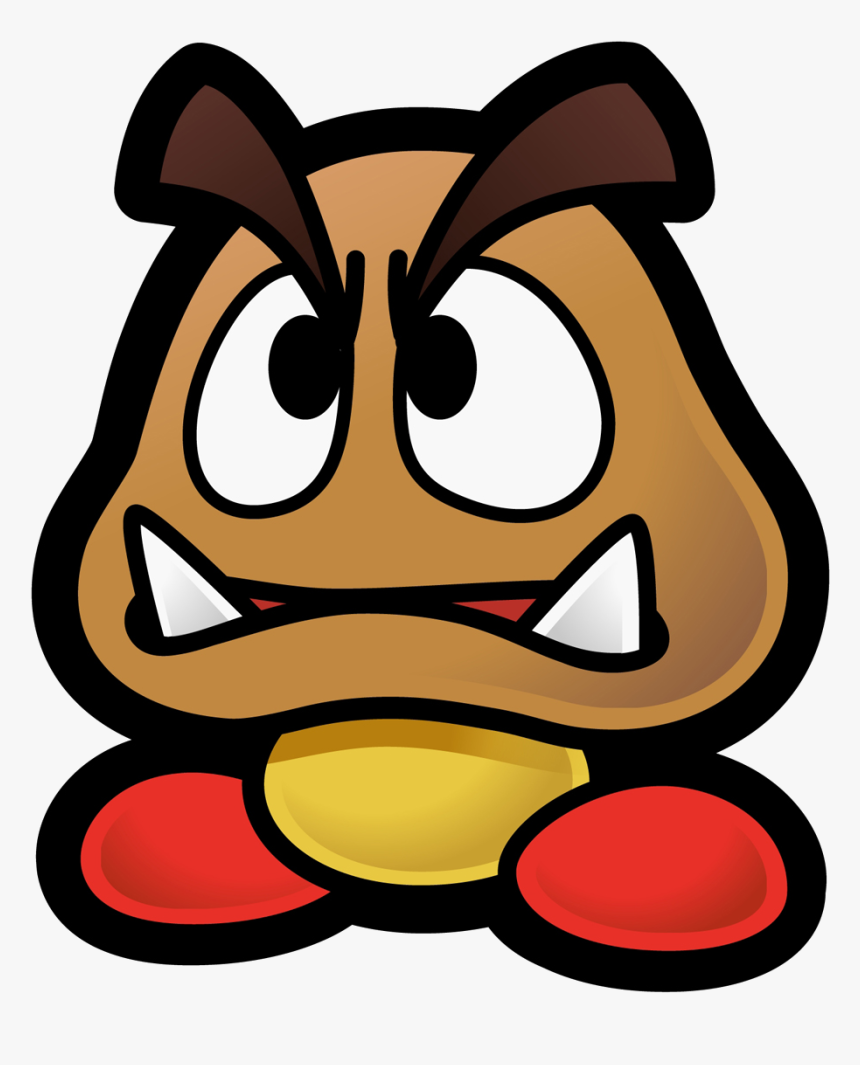 Goomba Mascot - Paper Mario The Thousand Year Door Goomba, HD Png Download, Free Download