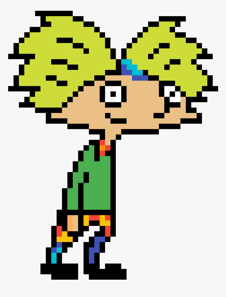 Hey Arnold Pixel Art, HD Png Download, Free Download