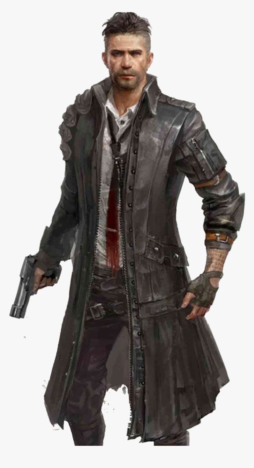 Playerunknown"s Battlegrounds Png Free Pic - Video Game Characters Leather Jacket, Transparent Png, Free Download