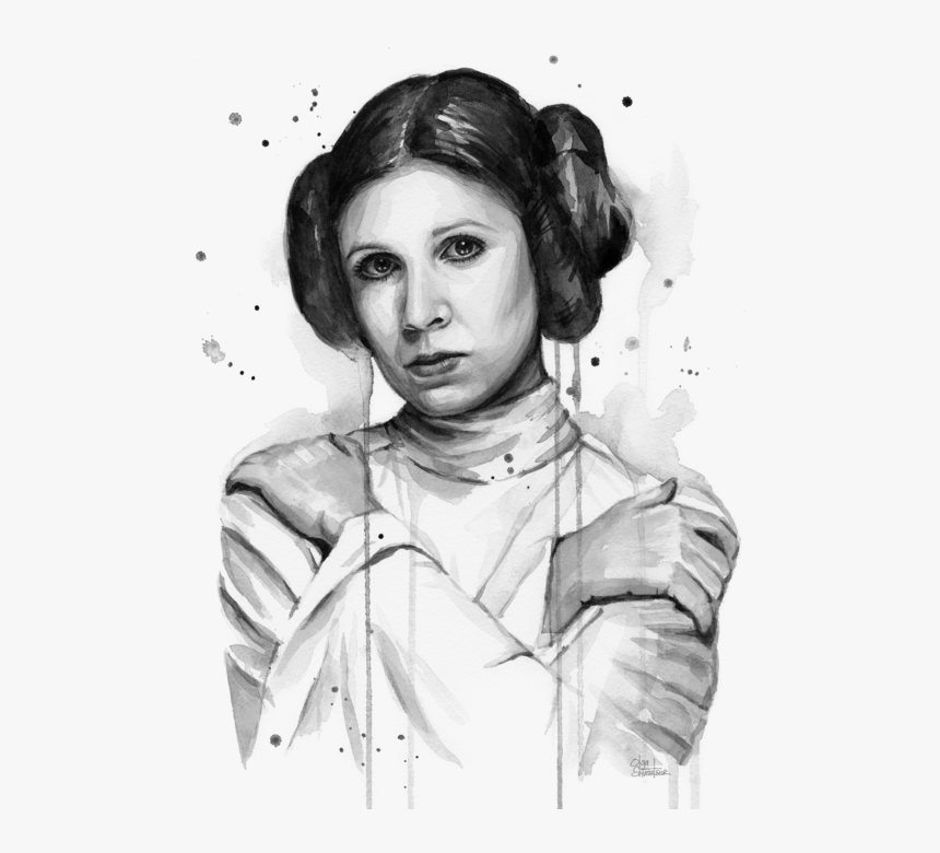 Transparent Princess Leia Png - Princess Leia Artwork, Png Download, Free Download