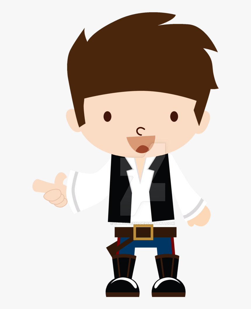 Han Solo Luke Skywalker Leia Organa Stormtrooper Clip - Star Wars Clipart Han Solo, HD Png Download, Free Download