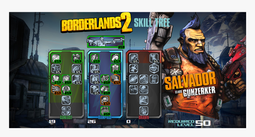 Borderlands 2 Skill Tree, HD Png Download, Free Download