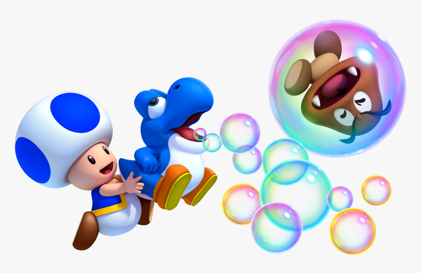 New Super Mario Bros U Blue Yoshi, HD Png Download, Free Download