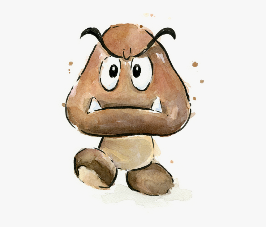Mario Watercolor, HD Png Download, Free Download
