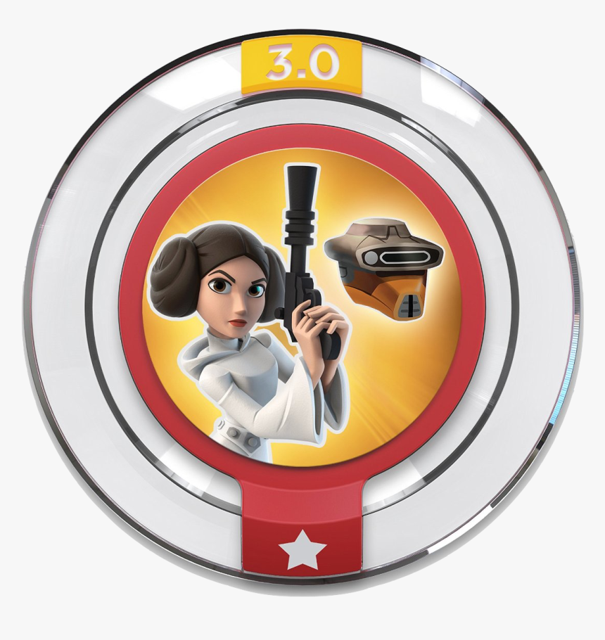 Princess Leia Boushh Disguise Power Disc - Disney Infinity Leia Power Disc, HD Png Download, Free Download
