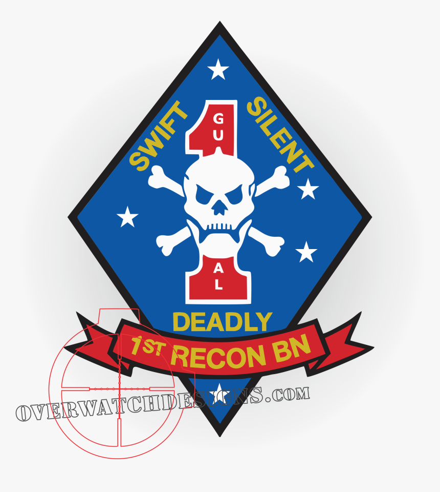 1st Recon Sticker - 1st Recon Bn Logo, HD Png Download, Free Download