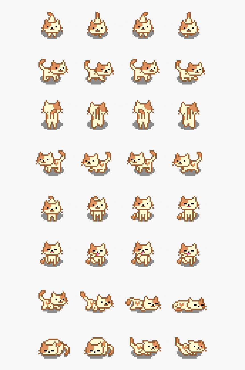 Neko Atsume Sprite Sheet, HD Png Download - kindpng