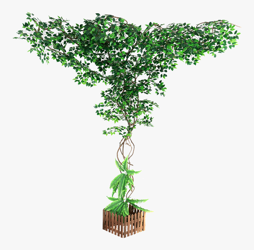 Decorative Fake Wall Tree, HD Png Download, Free Download