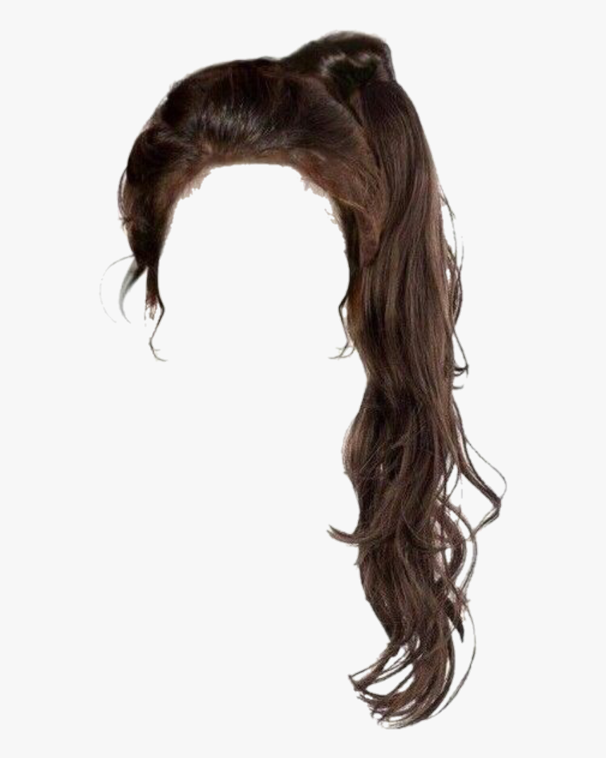 #hair #ponytail #brunette #brown #brownhair #hairup - Ponytail Hair Transparent Background, HD Png Download, Free Download