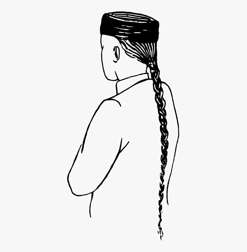 Chinese Ponytail - Chinese Man With Ponytail, HD Png Download, Free Download