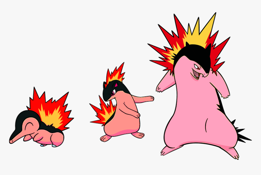 Alternate Shinies Cyndaquil Quilava And By High - Pokemon Typhlosion, HD Png Download, Free Download