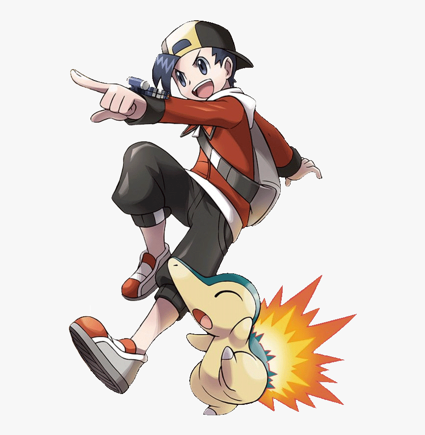 Pokemon Ethan And Cyndaquil, HD Png Download, Free Download