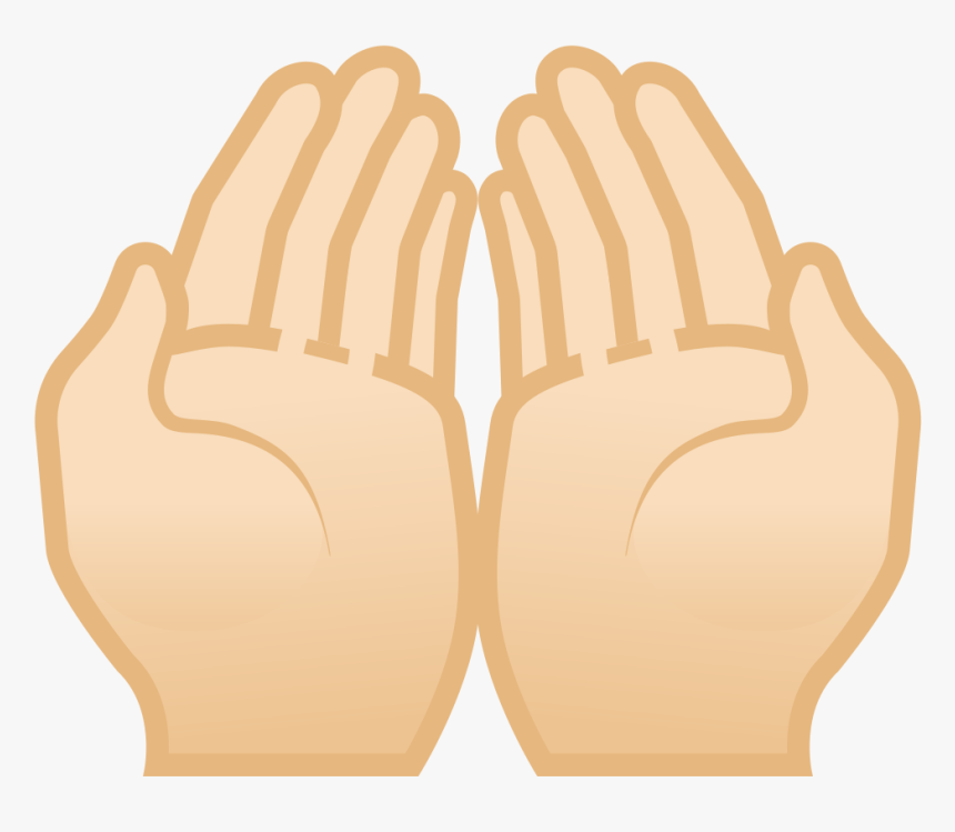 Palms Up Together Light Skin Tone Icon - Music, HD Png Download, Free Download