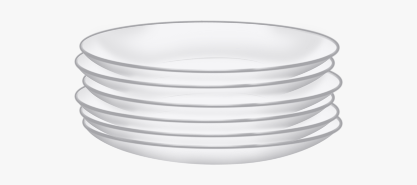 Plate - Stack Of Plates Transparent, HD Png Download, Free Download