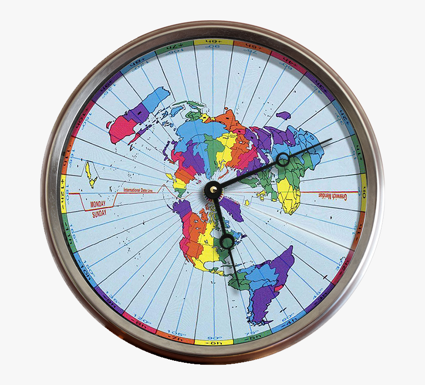 24 Hour World Time Map, HD Png Download, Free Download