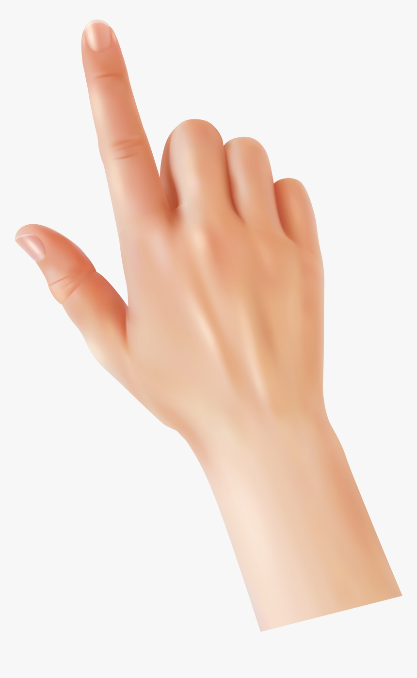 Hand Clipart Finger - Touching Finger Hand Png, Transparent Png, Free Download