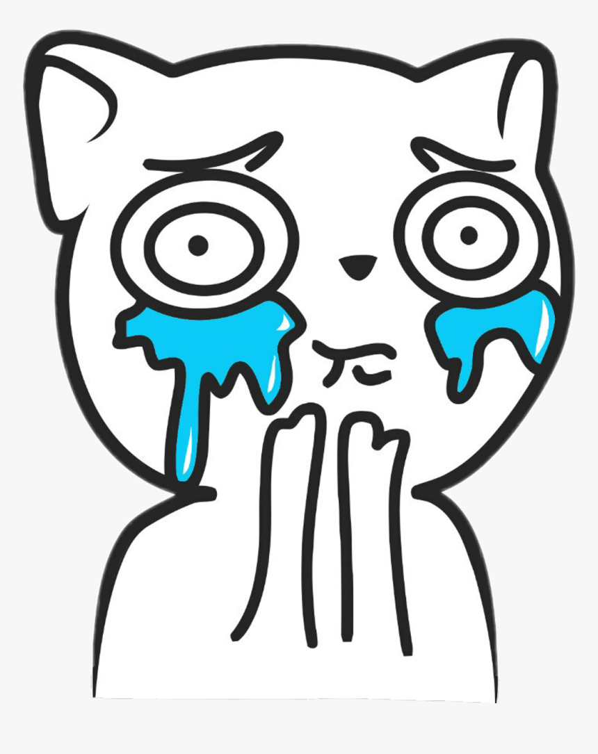 Meme Cute Crying Face Clipart , Png Download - Cat Meme Face Transparent, Png Download, Free Download