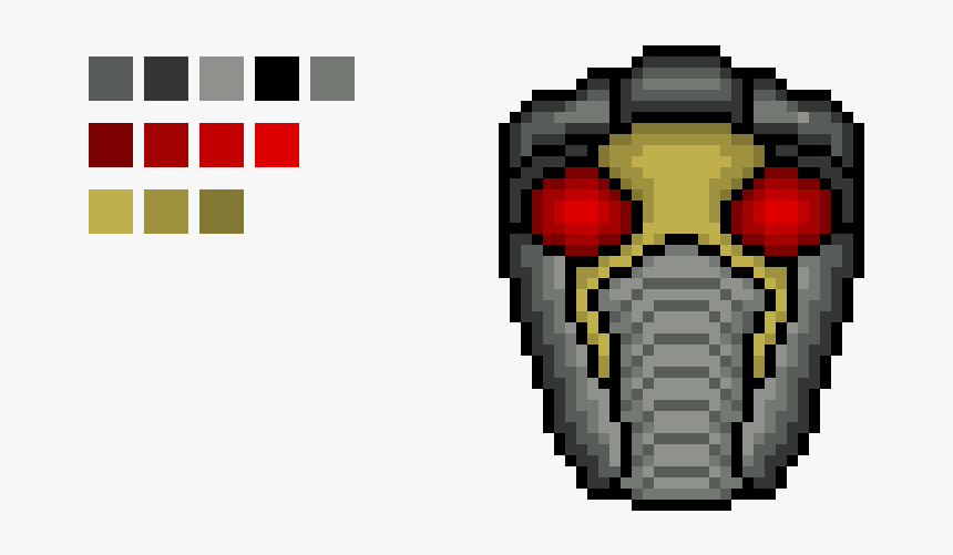 Star Lord Mask Pixel Art, HD Png Download, Free Download