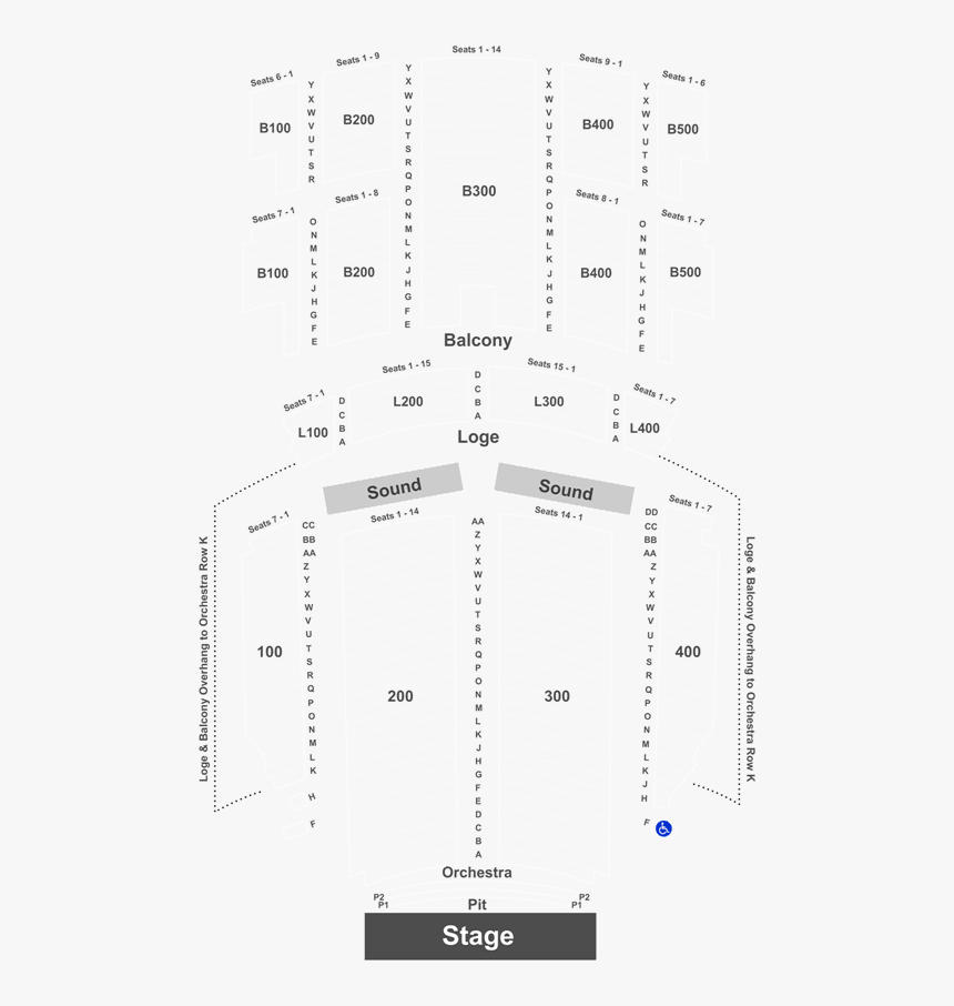 Oriental Theater Seating Chart, HD Png Download, Free Download