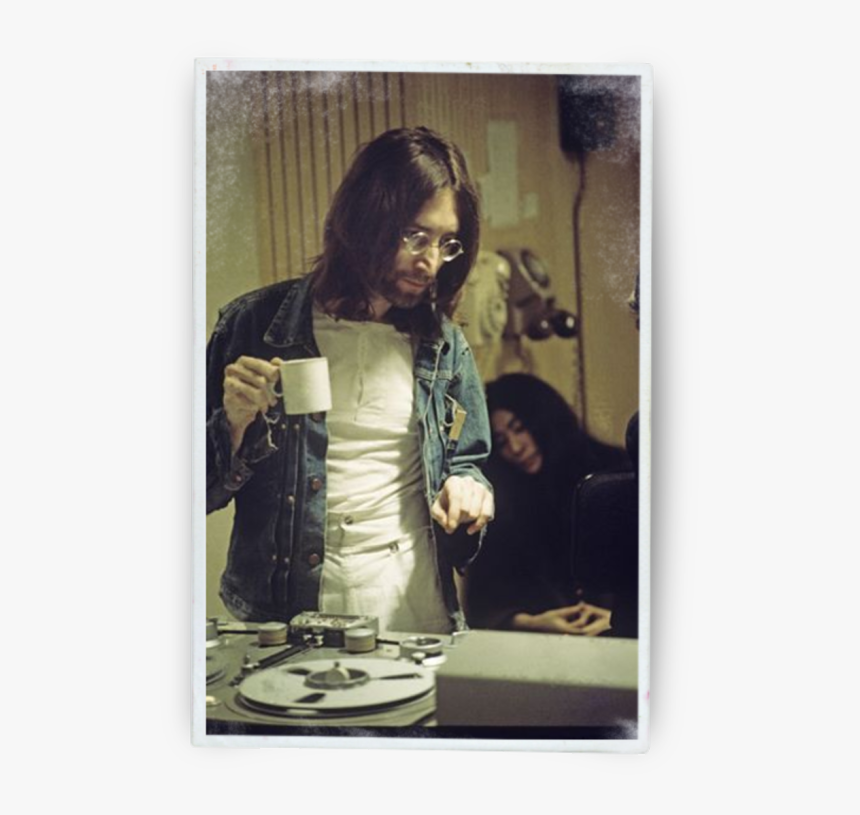 John Lennon & Yoko - John Lennon Drinking Coffee, HD Png Download, Free Download