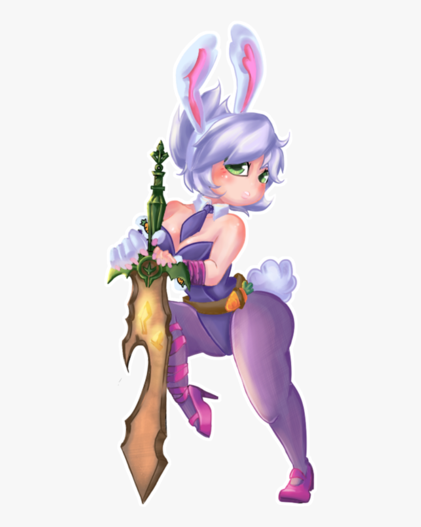 #riven #conejita #coneja #rabbit #cute #chibi #sexy - Transparent Battle Bunny Riven, HD Png Download, Free Download