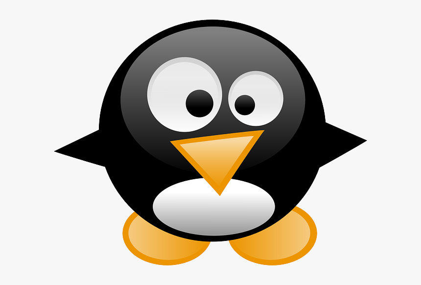 Penguin, Tux, Animal, Linux, Cartoon, Bird, Cute, Funny - Penguin Confused, HD Png Download, Free Download