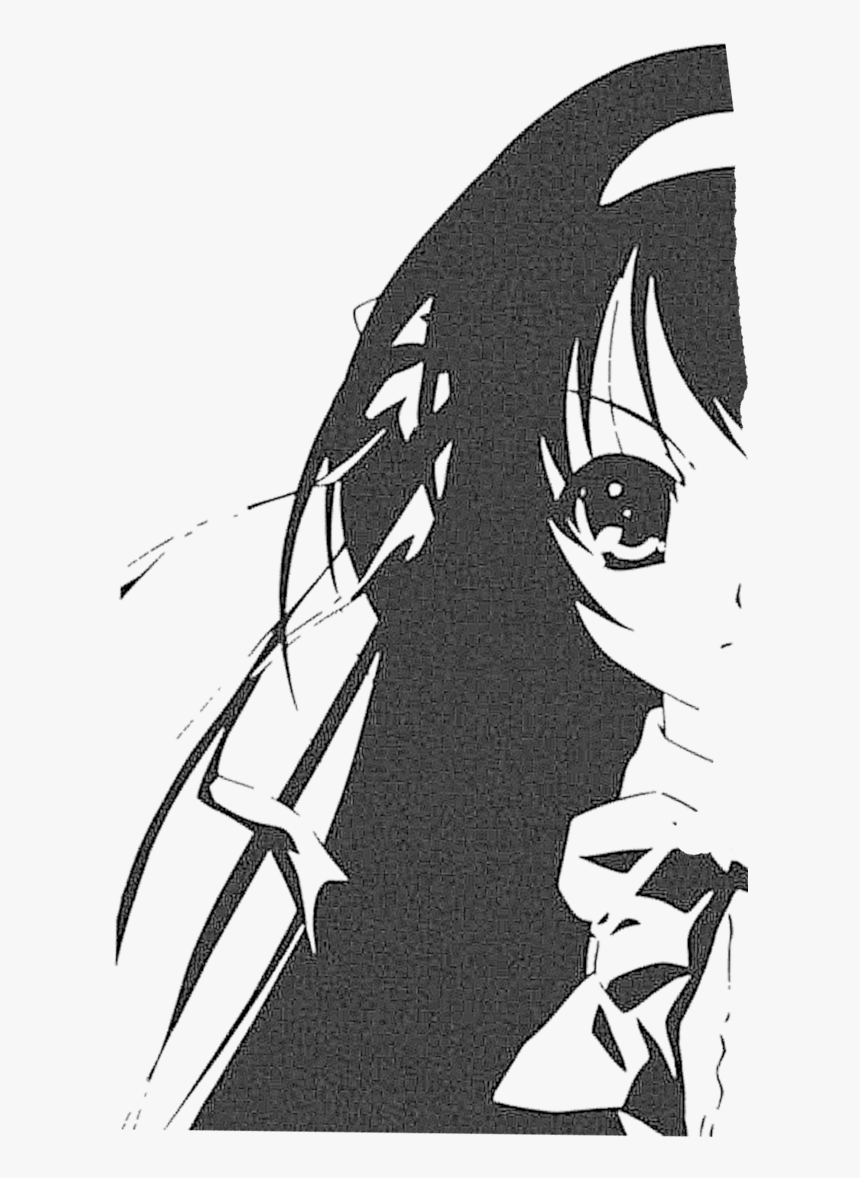 Stencil Haruhi Suzumiya Pingu Anime Style Manga Anime - Haruhi Suzumiya Black And White, HD Png Download, Free Download