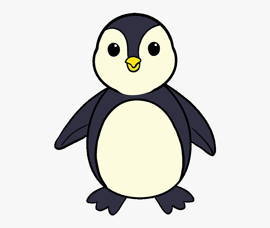 How To Draw A Penguin Really Easy Drawing Tutorial - Penguin Drawing Easy, HD Png Download, Free Download