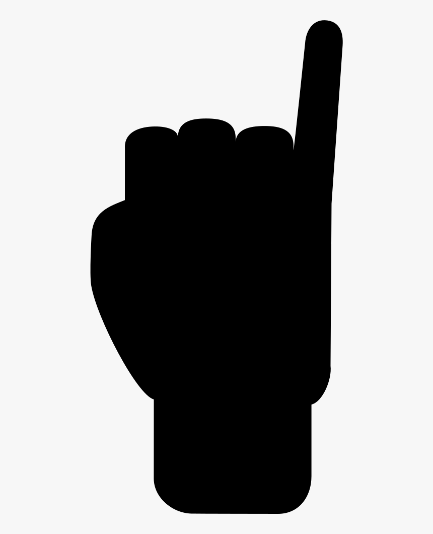 Little Finger Up Of Hand Silhouette, HD Png Download, Free Download