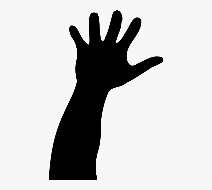 Transparent Hand Outline Png - Hands Clipart Silhouette, Png Download, Free Download