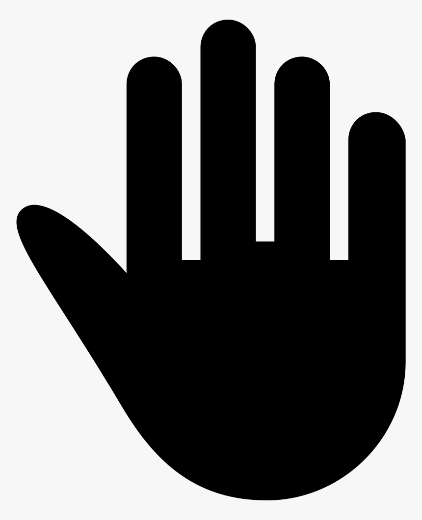 High Five Black Hand Silhouette Svg Png Icon Free Download - Hand Symbol Png, Transparent Png, Free Download