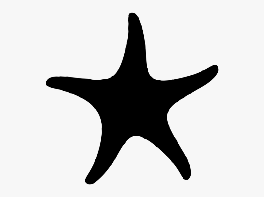 Starfish Clipart Silhouette - Starfish, HD Png Download, Free Download