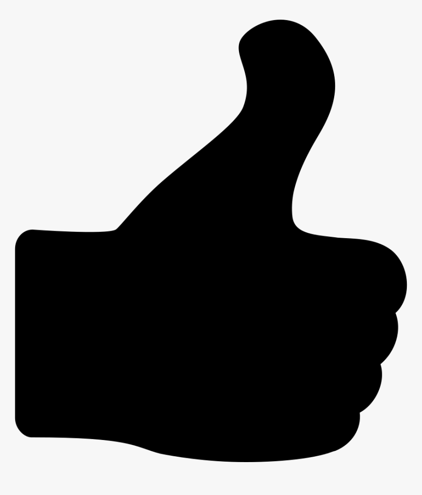 Thumb Up Hand Silhouette - Thumb, HD Png Download, Free Download