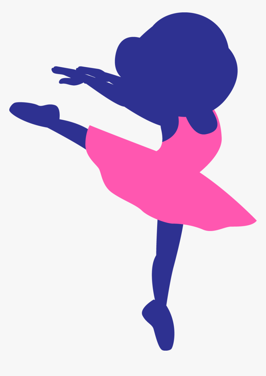 Transparent Children Silhouette Png - Child Ballerina Silhouette Pink, Png Download, Free Download