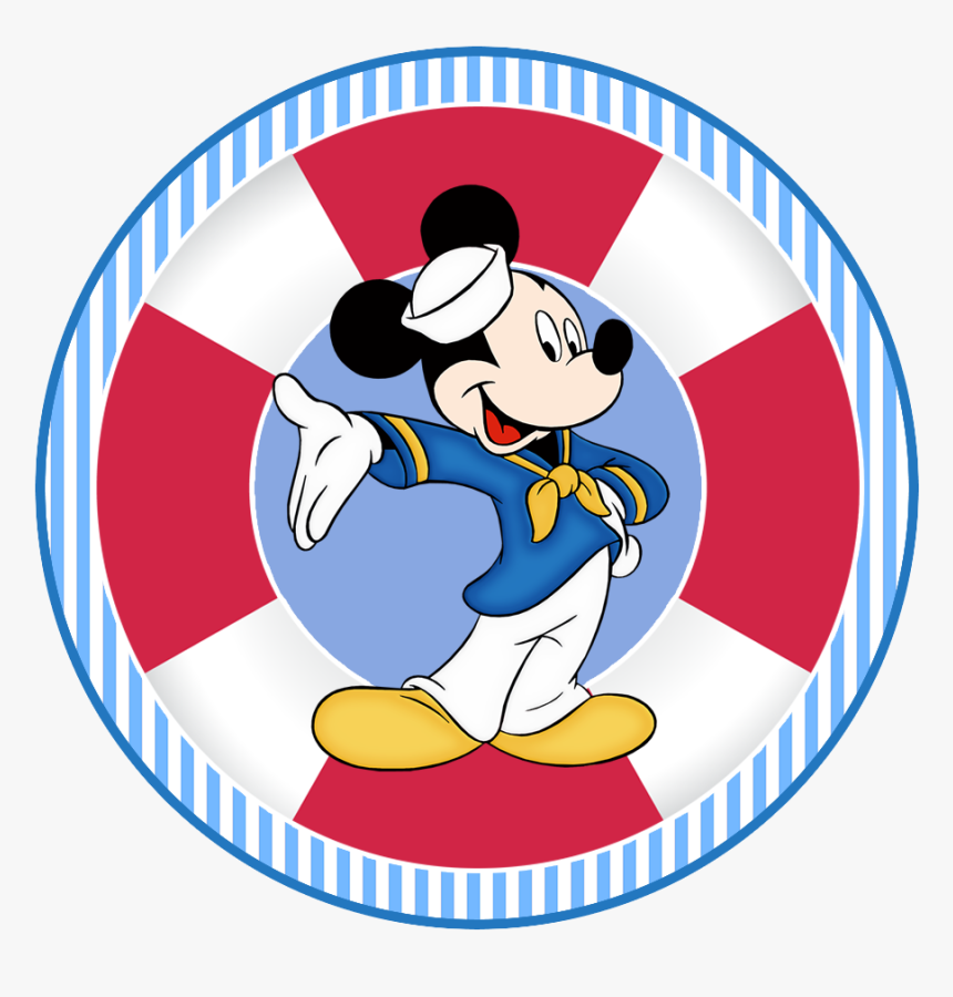 Mickey Clipart Sailor - Black Lines Wave Png, Transparent Png, Free Download