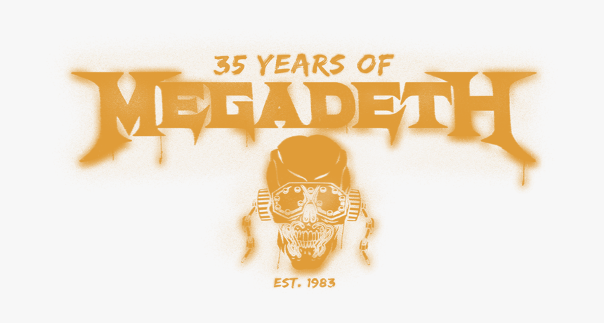 Megadeth Logo Png - Megadeth 35 Years Png, Transparent Png, Free Download
