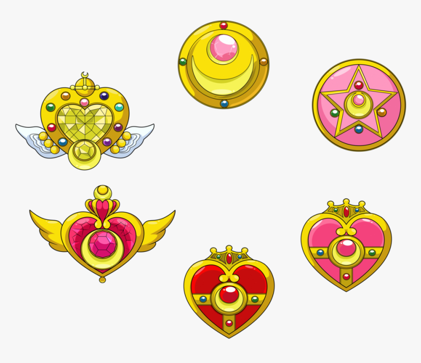 Image By Pawpaanparavi - Sailor Moon All Brooches, HD Png Download, Free Download