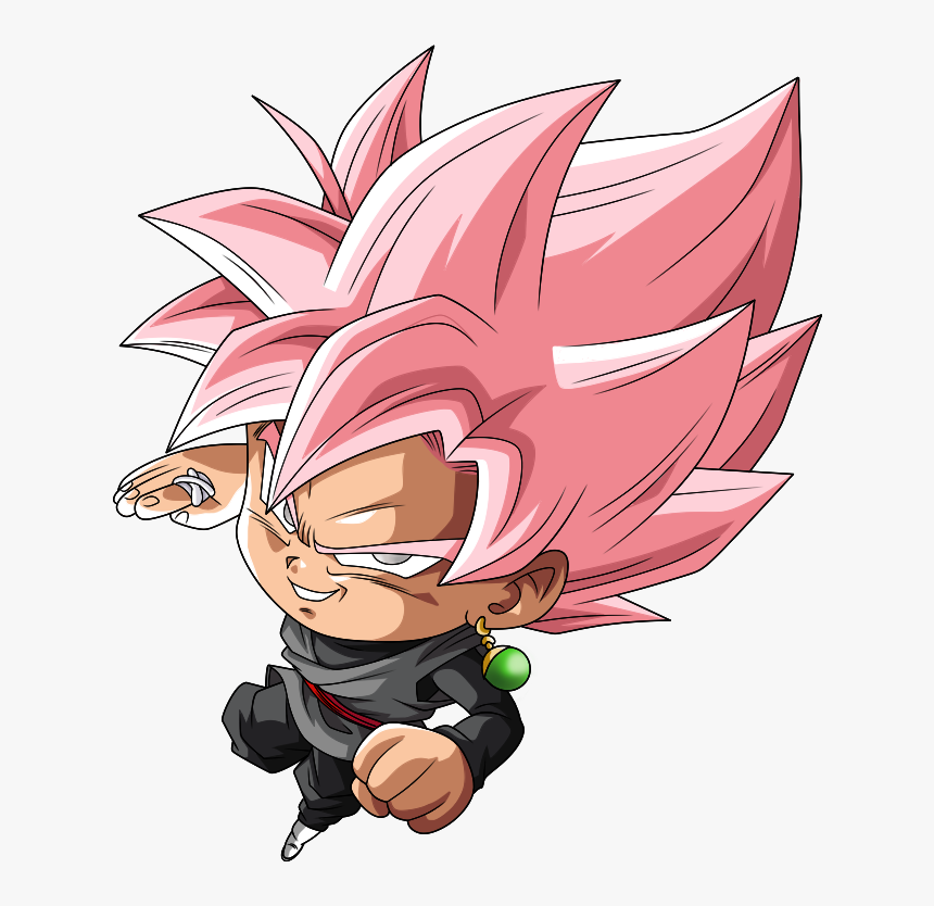 Goku Black Ss Rose - Black Goku Rose Chibi, HD Png Download, Free Download