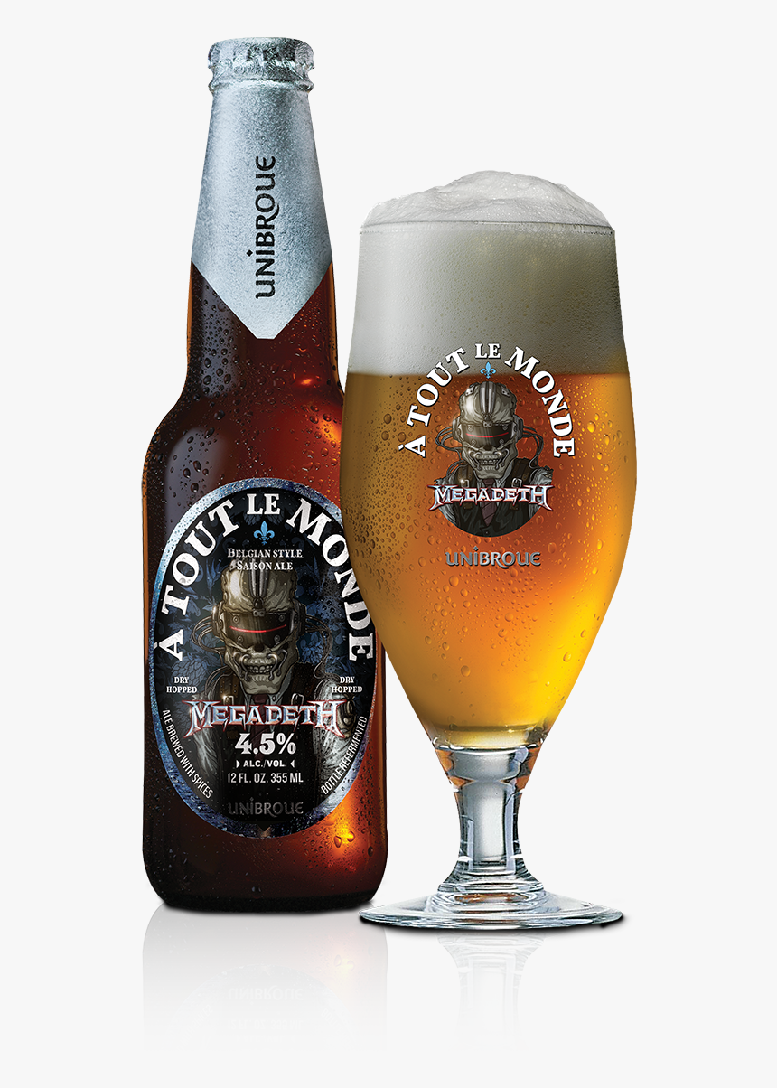 160705 Megadeth Atm 12 Oz Uusa And Glass Png - Megadeth Beer Saison 13, Transparent Png, Free Download