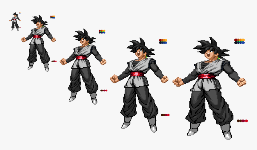 Custom Black Goku Sprite - Goku Black Sprite Sheet, HD Png Download, Free Download