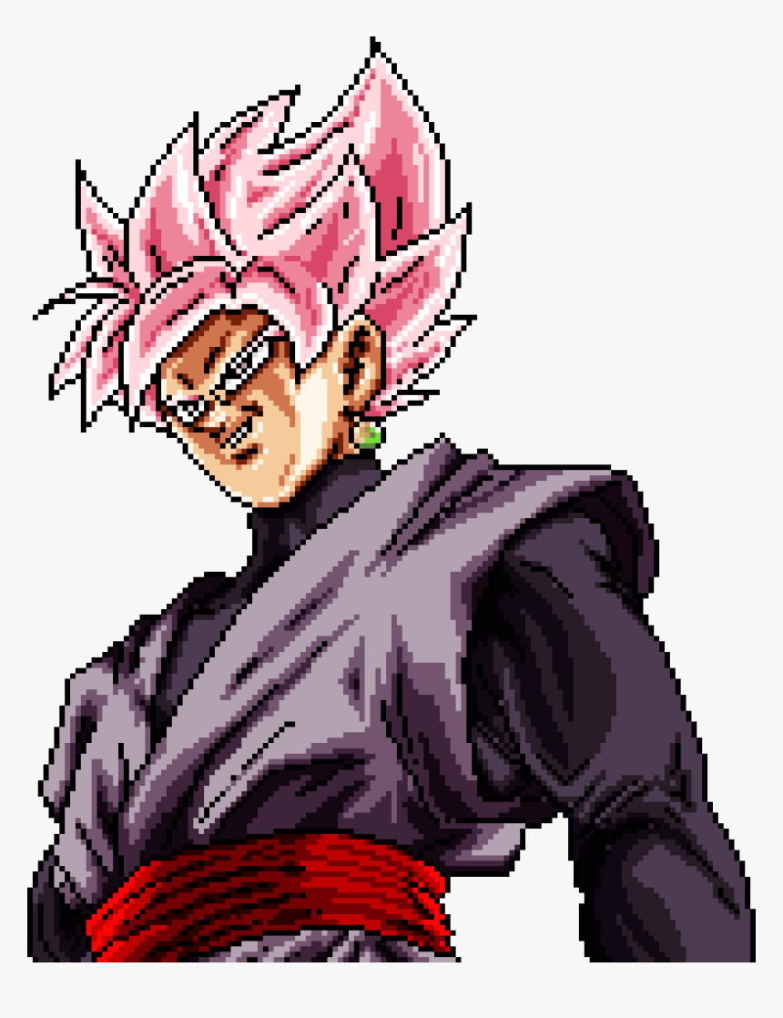 Goku Black Rose Pixel Art, HD Png Download, Free Download