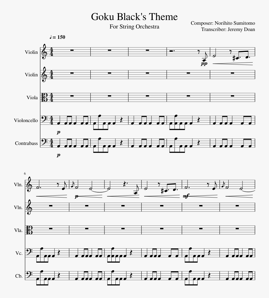 We Are Number One Violin Sheet Music, HD Png Download, Free Download