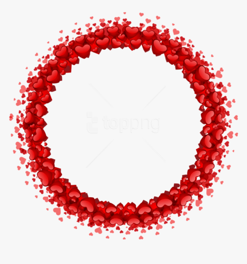 Hearts Border Png, Transparent Png, Free Download