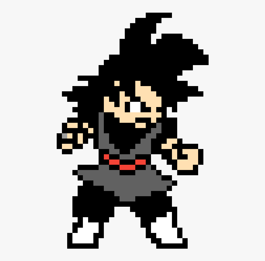 Black Goku Pixel Art, HD Png Download, Free Download