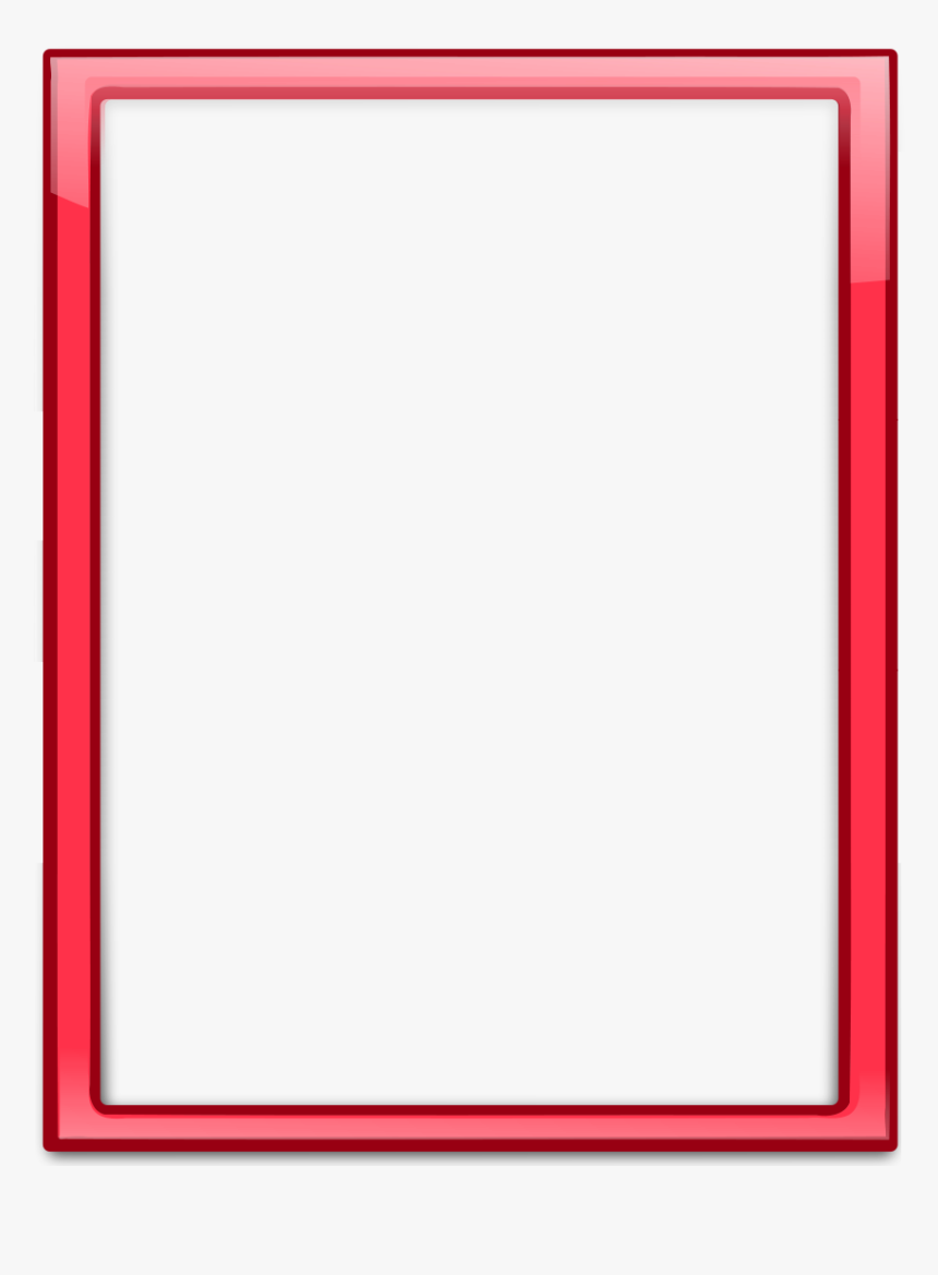 Transparent Red Frame Clipart Borders And Frames Picture - Symmetry, HD Png Download, Free Download