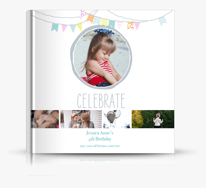 Front Photo Book Cover Designed For Birthday Party, - Birthday Photo Book Cover, HD Png Download, Free Download