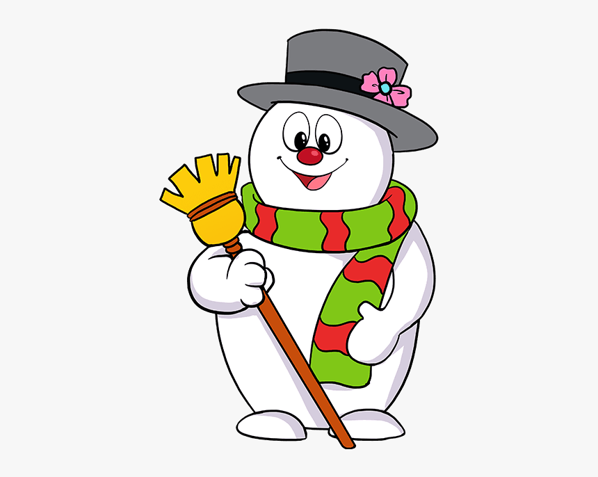 How To Draw Frosty The Snowman - Frosty The Snowman Drawing Step By Step, HD Png Download, Free Download