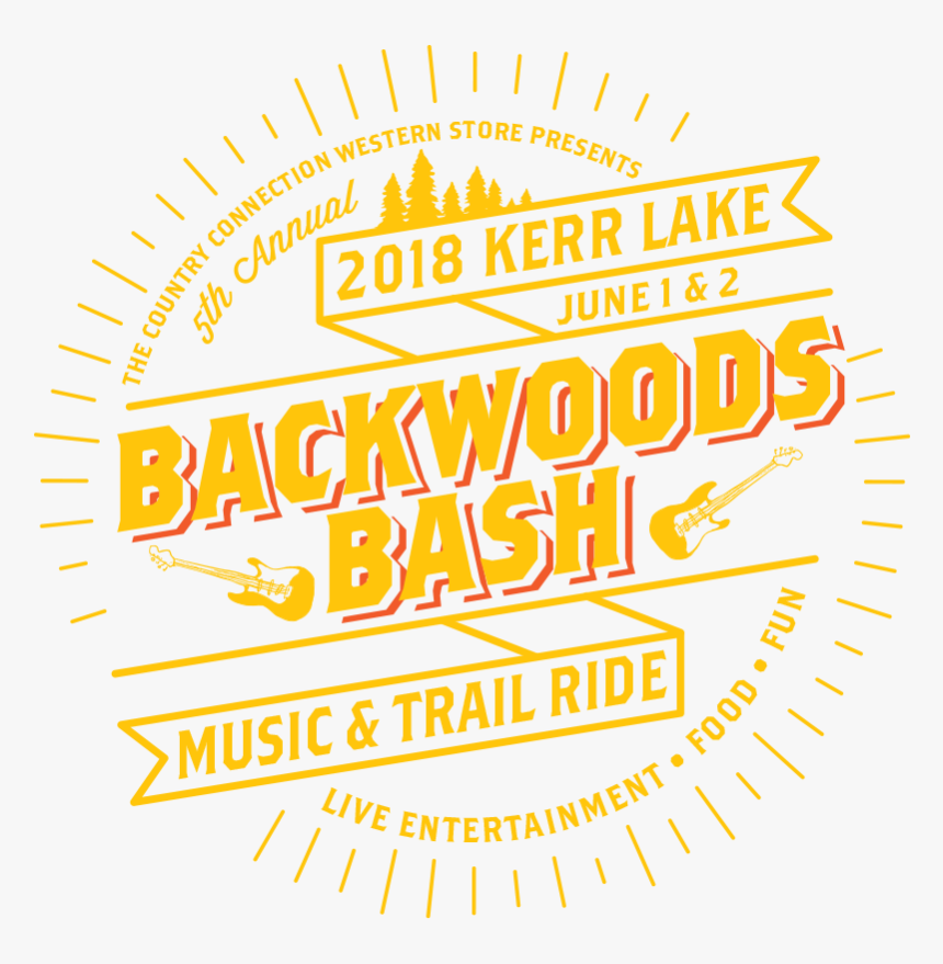 Kerr Lake Backwoods Bash Music Festival - Illustration, HD Png Download, Free Download