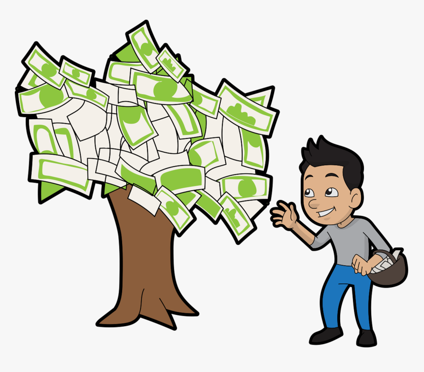 Man A Money Tree Cliparts, HD Png Download, Free Download