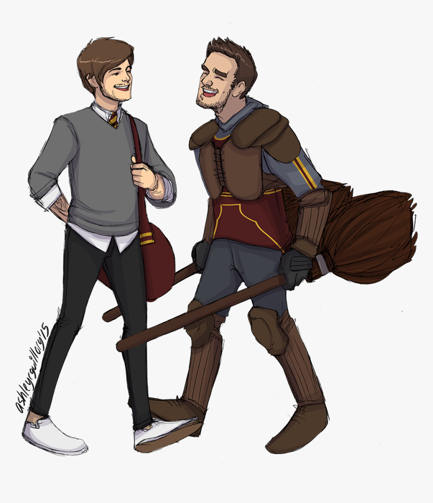 She Asked For Zayn And Harry In A Hogwarts Au - One Direction Fan Art Hogwarts, HD Png Download, Free Download